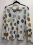 Loowie One Size Knit Top Earth Tone Dots Circles Lightweight 