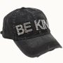 Baseball Trucker Cap Adjustable Black Bling Be Kind