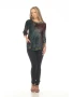 Burnout Multi Colored Top With Pocket
