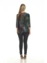 Burnout Multi Colored Top With Pocket