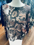 Loowie Hive Brown Floral One Size Top