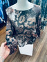 Loowie Hive Brown Floral One Size Top