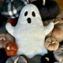 Halloween Ghost Sherpa White 14”