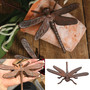 Cast Iron Dragonfly Decor
