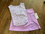 LuLu B Skort 2 Waist Zip Pockets Phone Picket On Shorts Lilac LuLu B LuLu B Skort 2 Waist Zip Pockets Phone Picket On Shorts Lilac LuLu B