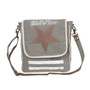 Purse, Shoulder Star Leather Canvas