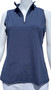 LuLu B  Sleeveless 1/4 Zip Navy SPF 50 Coolant Fabric LuLu B July 4th