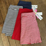 LuLu B Skort Navy Stripe Phone 2 Waist Zip Pockets Coolant Fabric 250th Anniversary 