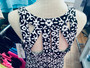 Dress, Sleeveless Sexy Black & White LuLu B  Coolant Fabric 