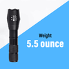 Pivoi 10W LED TacticalFlashlight, IP44 Water Resistant, Zoom focus, Metal body, 600 Lumens - Uses 1x 18650 or 3 x AAA Battery Distribution | Pivoi Distribution