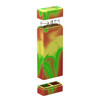 White Rhino Dual Original Silicone Container w Glass Straw & Chillum RASTA