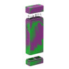 White Rhino Dual Original Silicone Container w Glass Straw & Chillum PINK GREEN