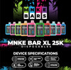 MNKE Bars MNKE XL 25,000 Puff Disposable Distribution | MNKE Bars Distribution