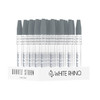 White Rhino Quartz Dab Straw w Silicone Cap - 25CT Display V2