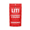 LIT THC Gummies 20,000MG - 1PK - 40CT Strawberry Cough