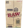 RAW Rolling Papers 24PK - 1-14 Organic Hemp with Connoisseur Tips