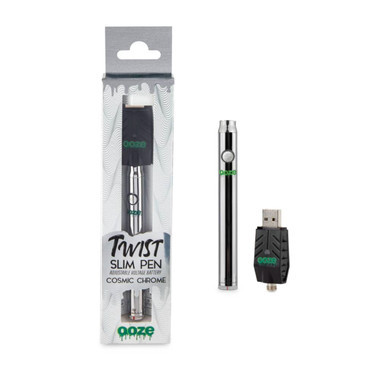 OOZE Twist Slim Pen Battery Cosmic Chrome Distribution | OOZE Distribution