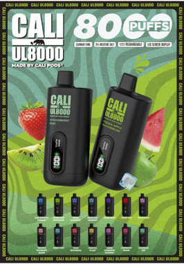 Cali UL8000 Zero Nicotine 8000 Puff Disposable Distribution | Cali Pod Distribution