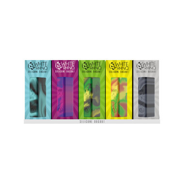 White Rhino Silicone Dugout Original - Assorted Colors 20CT Display