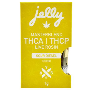 Jelly THCA THCP Live Rosin Master Blend Cartridge 1G Sour Diesel Hybrid