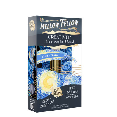 Mellow Fellow Live Resin Blend Cartridge 1ML Creativity - Blue Dream