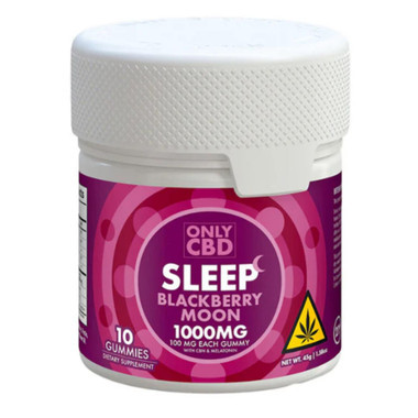 Only CBD Sleep Gummies Jar 1000MG Blackberry Moon