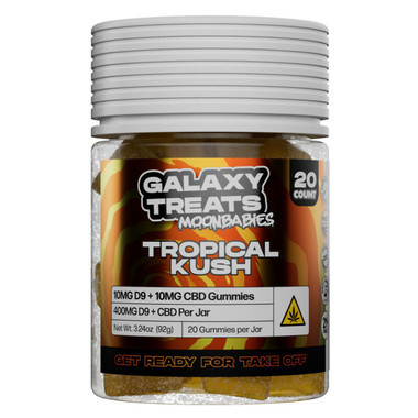 Galaxy Treats Moon Babies D9 CBD Gummies 400MG Tropical Kush