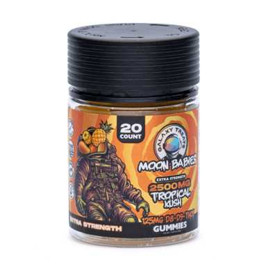 Galaxy Treats Moon Babies Extra Strength D8D9THCP Gummies 2500MG Tropical Kush