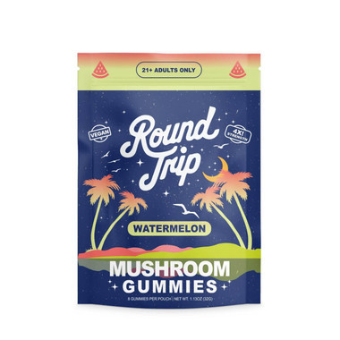 Round Trip Mushroom Gummies Watermelon