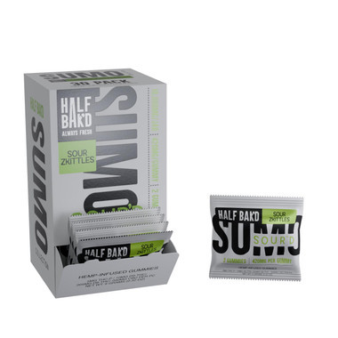 Half Bak'd Sumo Sour'D Blend Infused Gummies - 30COUNT Sour ZKittles