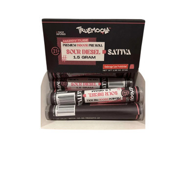 Truemoola Infused Happy Tube THCP Preroll 1.5G-1CT Sour Diesel Sativa
