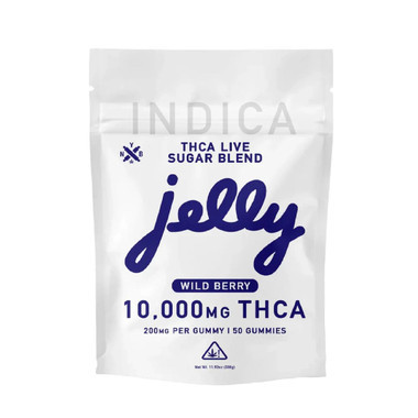 Jelly THCA Live Sugar Blend Gummies 10000MG Wild Berry