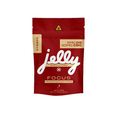 Jelly D9 THC CBD CBN Signature Gummies Peach Pomegranate