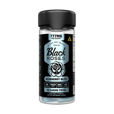 Black Roses Blackout Blend Gummies 15540MG - 20CT Blueberry Blitz