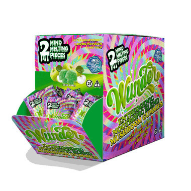 Wunder Ultra High Potency Entheogenic Mushroom Gummies 30CT Sour apple