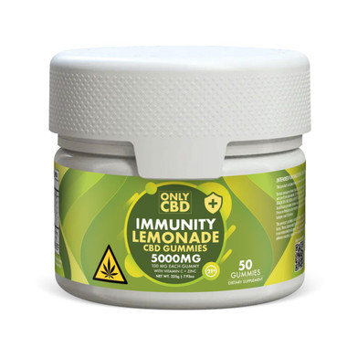 Only CBD Immunity Gummies 5000MG Lemonade