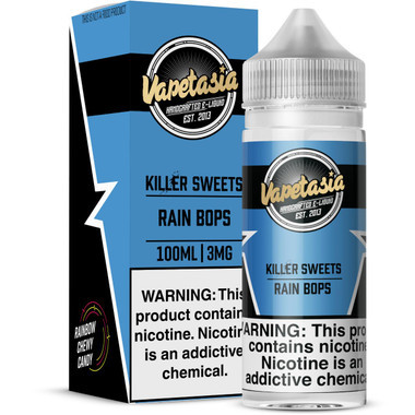 Vapetasia Killer Sweets Rain Bops 100ml Synthetic Nicotine E-Juice 3mg