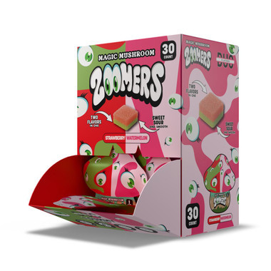 Zoomers DUO Magic Mushroom Gummies 1PK- 30CT Strawberry Watermelon