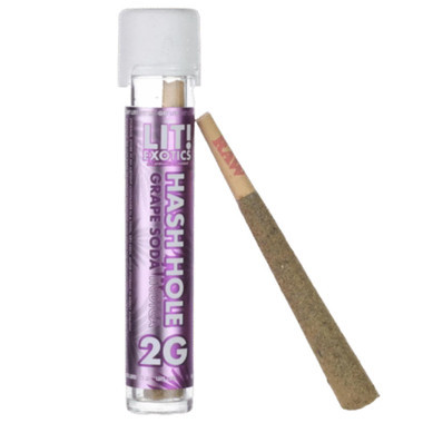 LIT Exotics Hash Hole Prerolls 2G Grape Soda Indica
