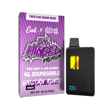 Cali X Unhinged Pre-Heat Premium Disposables - 4G Unicorn Runtz