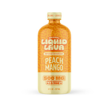 Liquid Lava THC Infused Beverage 500MG-8 OZ Peach Mango