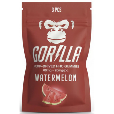 Gorilla HHC Gummies 60MG 3PC-Watermelon