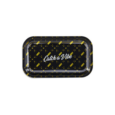 Vibes Catch A Vibe Rolling Tray Small Black Gold