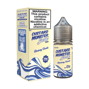 Custard Monster Swirl Edition Blueberry Vanilla Salt 30ml E-Juice