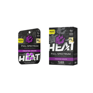 HEAT Full Spectrum Kratom Extracts 4CT FROSTED GRAPE