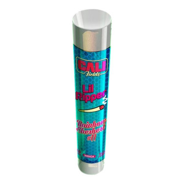 Cali Fields Lil Ripper THCA Joint Prerolls 1G-1CT Rainbow Sherbet#11 Indica