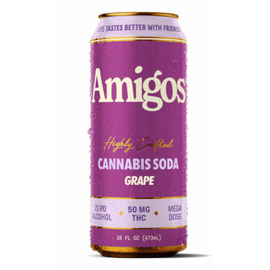 Amigos THC Cannabis Soda 50MG-1CT Grape