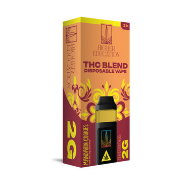 Higher Education THC Blend Disposable 2G Mandarin Cookies Indica