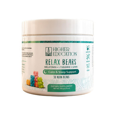 Higher Education Relax Bears Support Gummies 30CT-Calm & Sleep