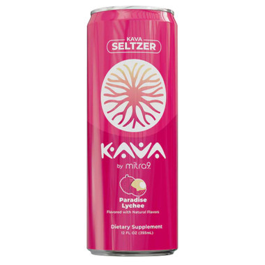 Mitra 9 Kava Seltzer 12 OZ Paradise Lychee